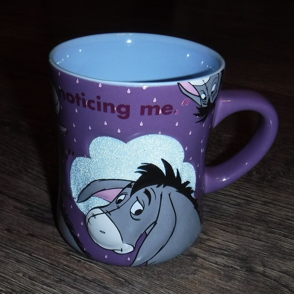 Disney Parks Other - Disney Parks Eeyore Mug Thanks for Noticing Me Thanks for a Tail Coffee Cup